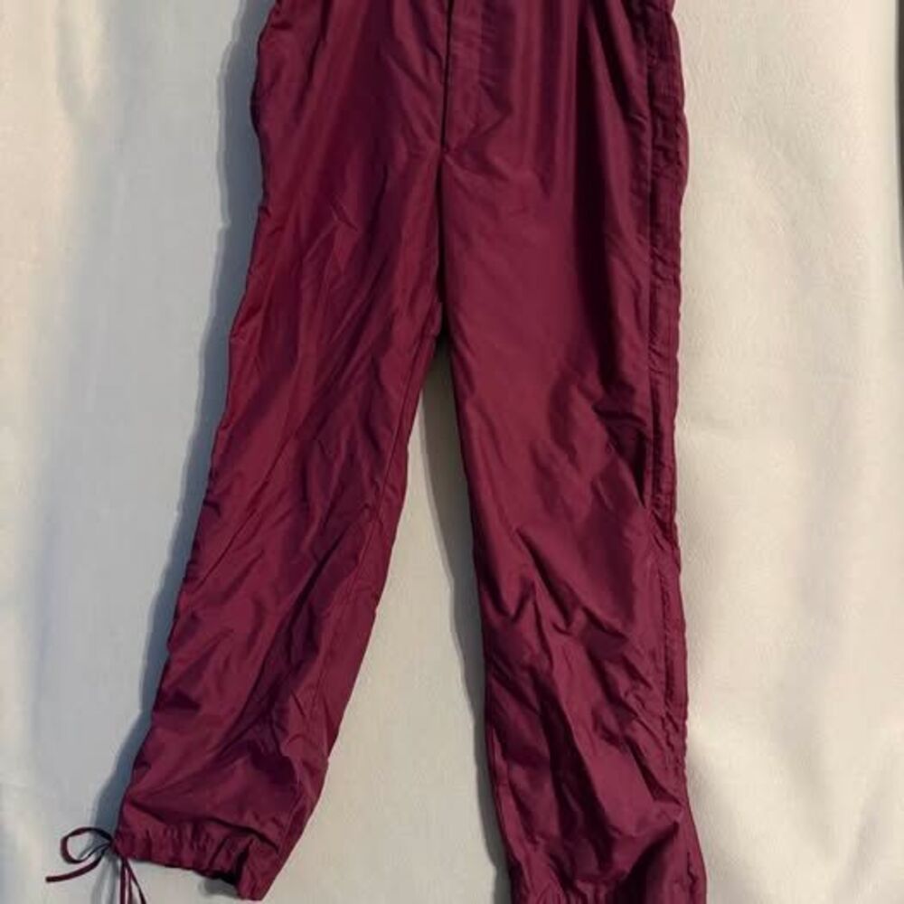 Obermeyer men’s size medium burgundy nylon ski board full zip pants